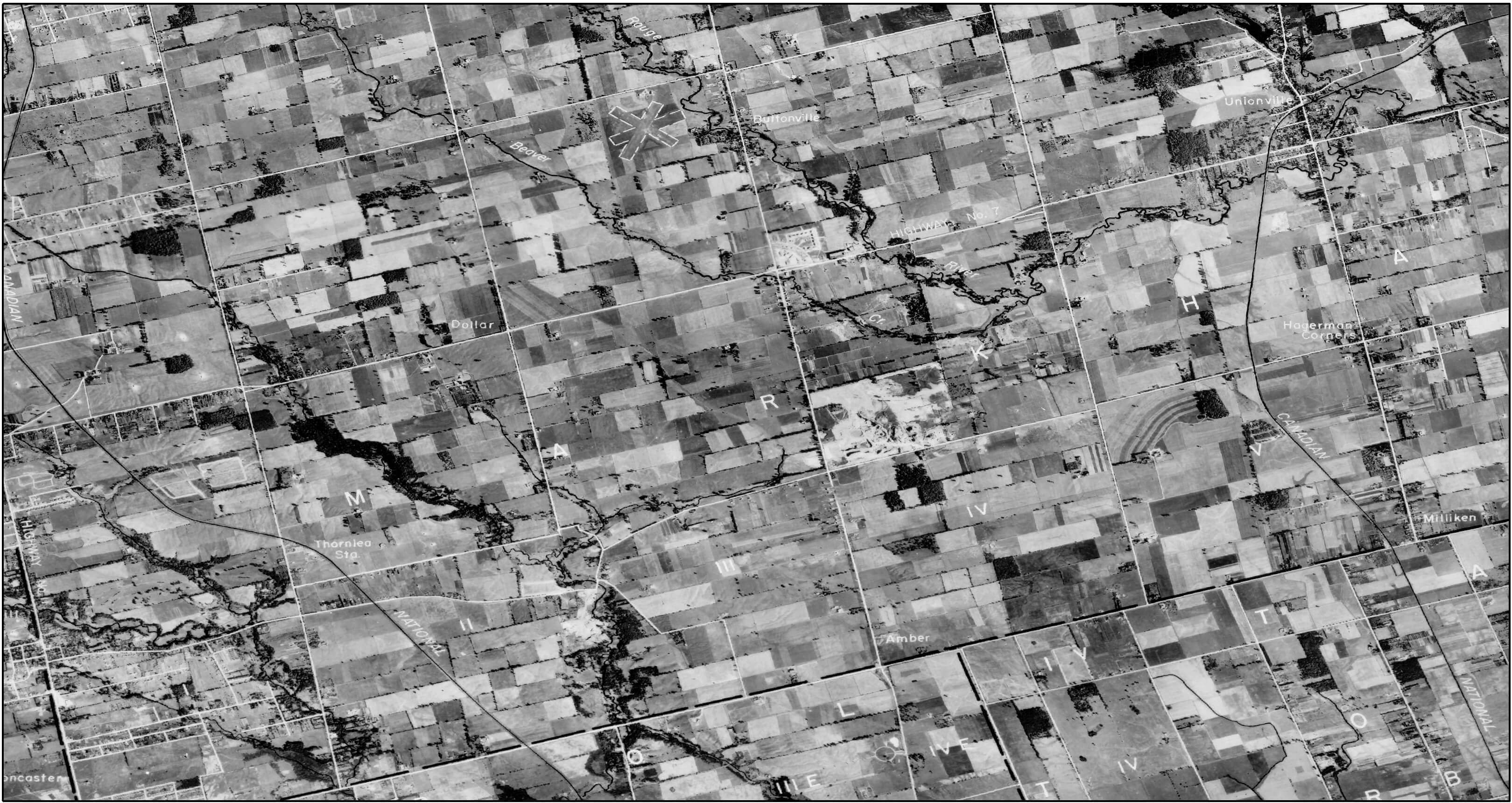 Sprawling north on Highway 404 1954
